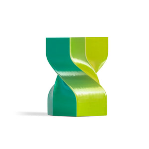 Snapmaker Silk Dual-Color PLA Filament in Mint Lemonade — spool, view 3