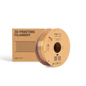 Snapmaker Silk Dual-Color PLA Filament in Aurora Gold — spool, view 4